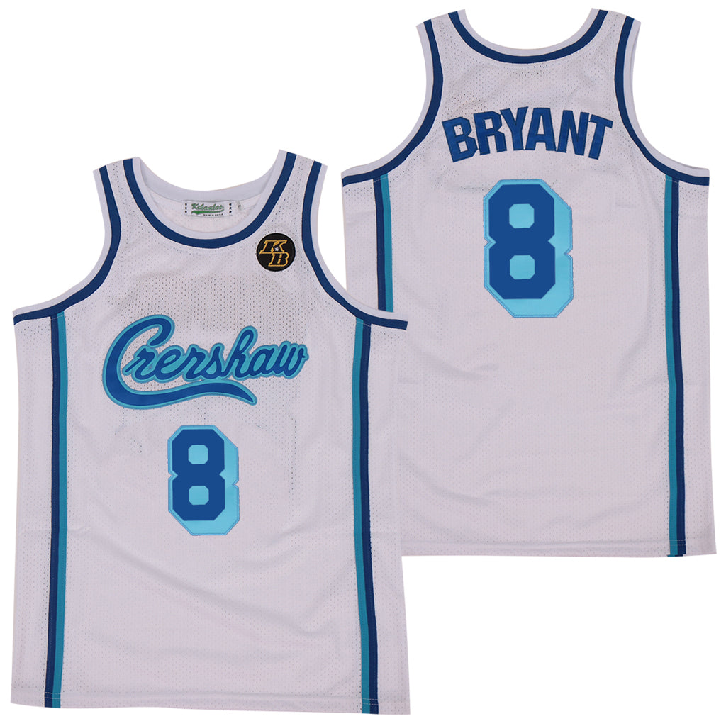 Kobe Bryant #24 Crenshaw White Jersey Women's XL