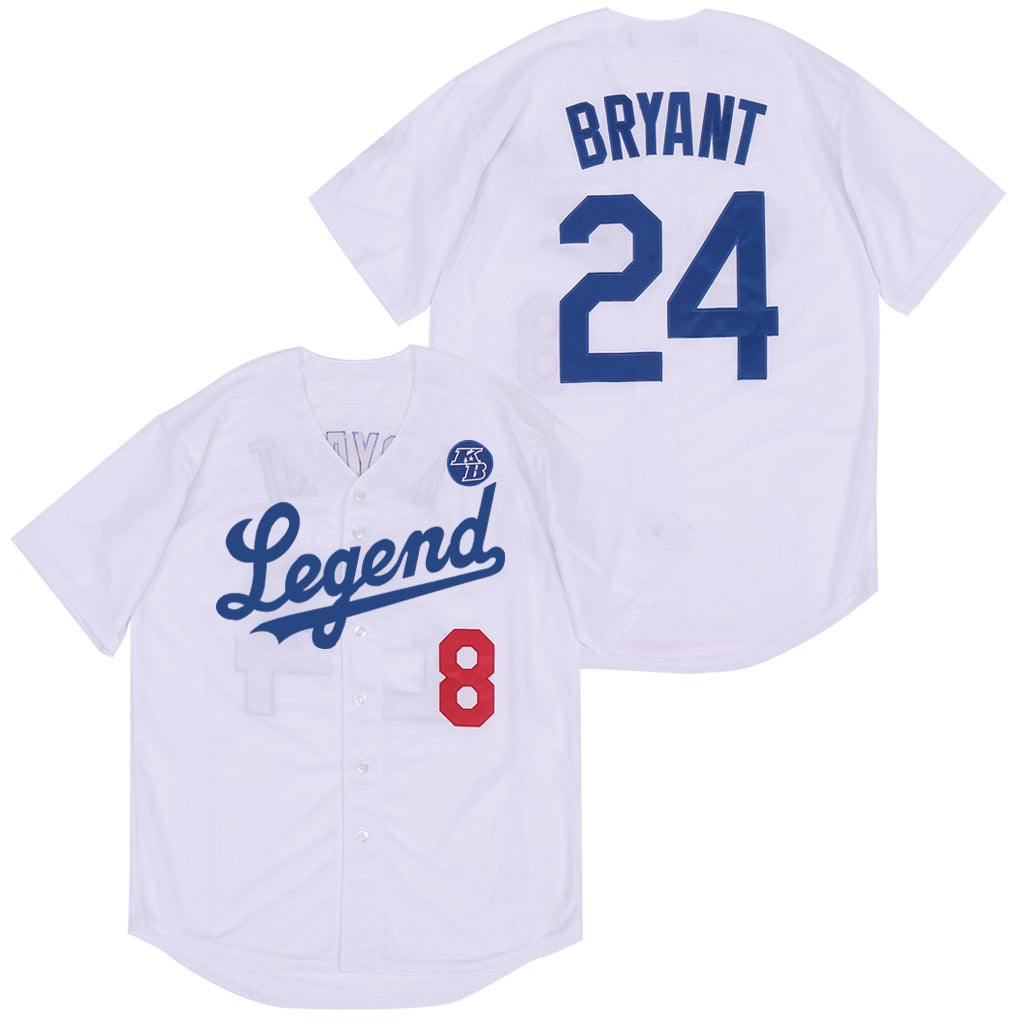 Los Angeles Dodgers Kobe Bryant Men's Baseball Style White Jersey – Time  Out Sports