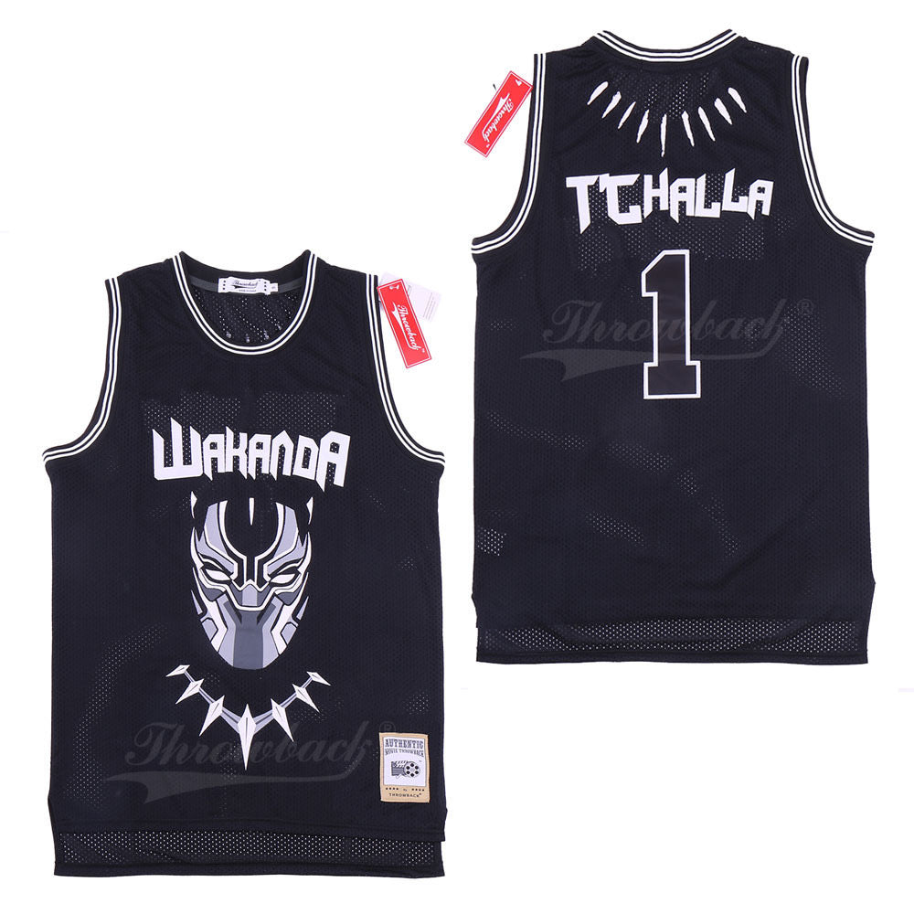 T’Challa black panther movie jersey